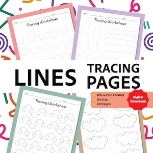 Premium Line Tracing Worksheets – Boost Pre-Writing Skills!