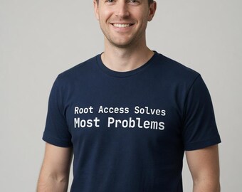 Root Access Sollves Most Problems T-Shirt Sysadmin - Tall Sizes