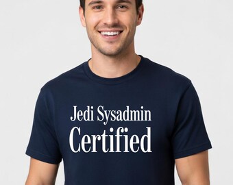 Camiseta Jedi Sysadmin Certified - Regalo divertido para administradores de sistemas e ingenieros DevOps