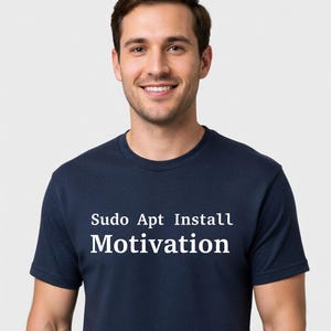 Koszulka motywacyjna „Sudo Apt Install” – zabawna koszulka z Linuksem dla programistów, administratorów systemów i DevOps