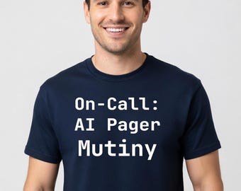 Camiseta "On-Call: AI Pager Mutiny" - Regalo divertido para ingenieros de DevOps.