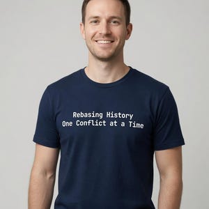 Rebasing History One Conflict at a Time T-Shirt Programmer Gift