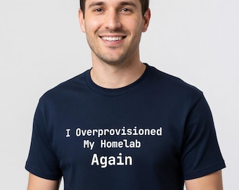 Camiseta "Volví a sobrecargar mi laboratorio casero" - Camiseta divertida para administradores de sistemas, regalo para ingenieros de DevOps - Tallas grandes