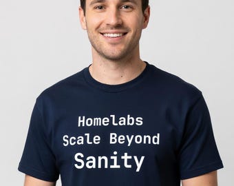Camiseta Homelabs Scale Beyond Sanity - Regalo divertido para administradores de sistemas y DevOps