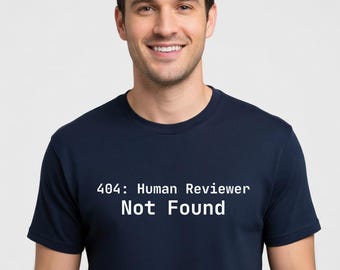 404: No se encontró revisor humano - Camiseta divertida para programadores, idea de regalo para desarrolladores