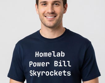 Camiseta "Homelab Power Bill Skylifts" - Divertida camiseta para administradores de sistemas, regalo de cumpleaños para programadores - Tallas grandes