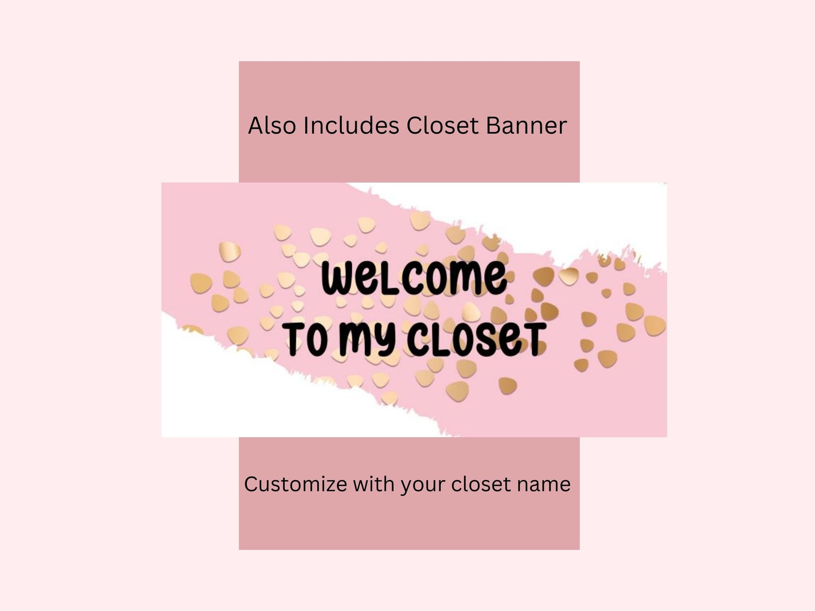 EDITABLE Poshmark Closet Signs Ready to Post Instant Download Etsy