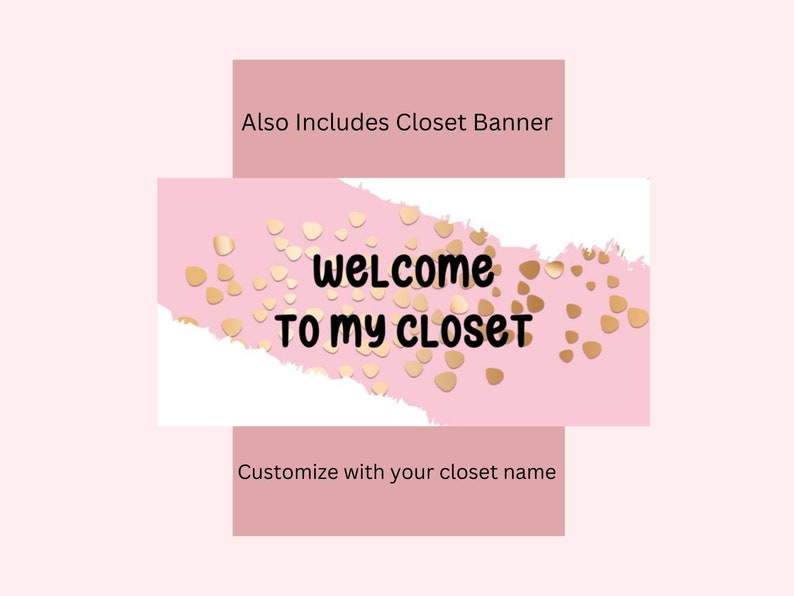 EDITABLE Poshmark Closet Signs Ready to Post Instant Download Etsy
