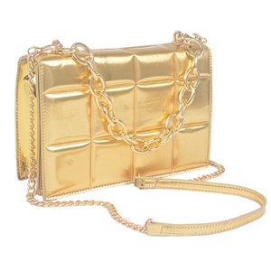 Bolso metálico de alta gama - Dorado
