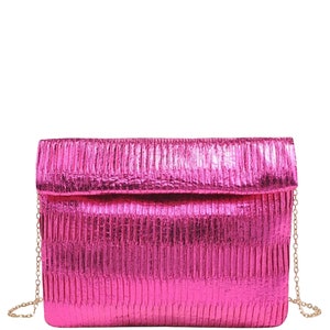 Bolso tipo sobre sofisticado - Fucsia