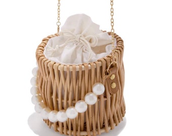 Cherhened Moments Pearl Bamboo Handtasche