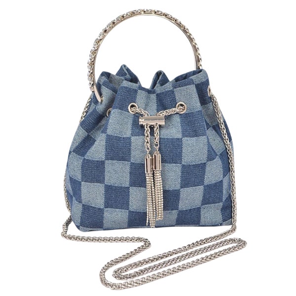 Checkin’ For You Denim Handbag - Dark Blue