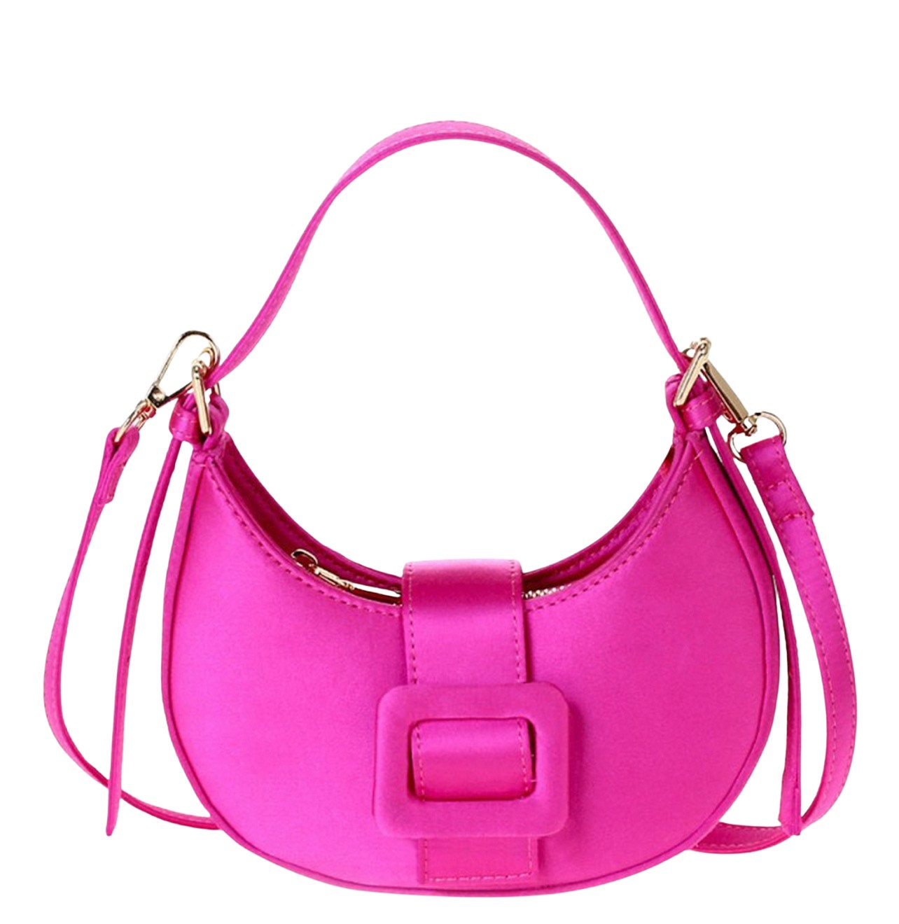 Hot pink baguette bag hotsell
