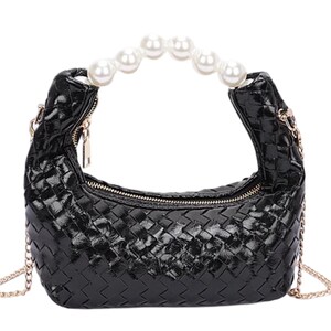 Bolso de mano bonito y elegante, color negro