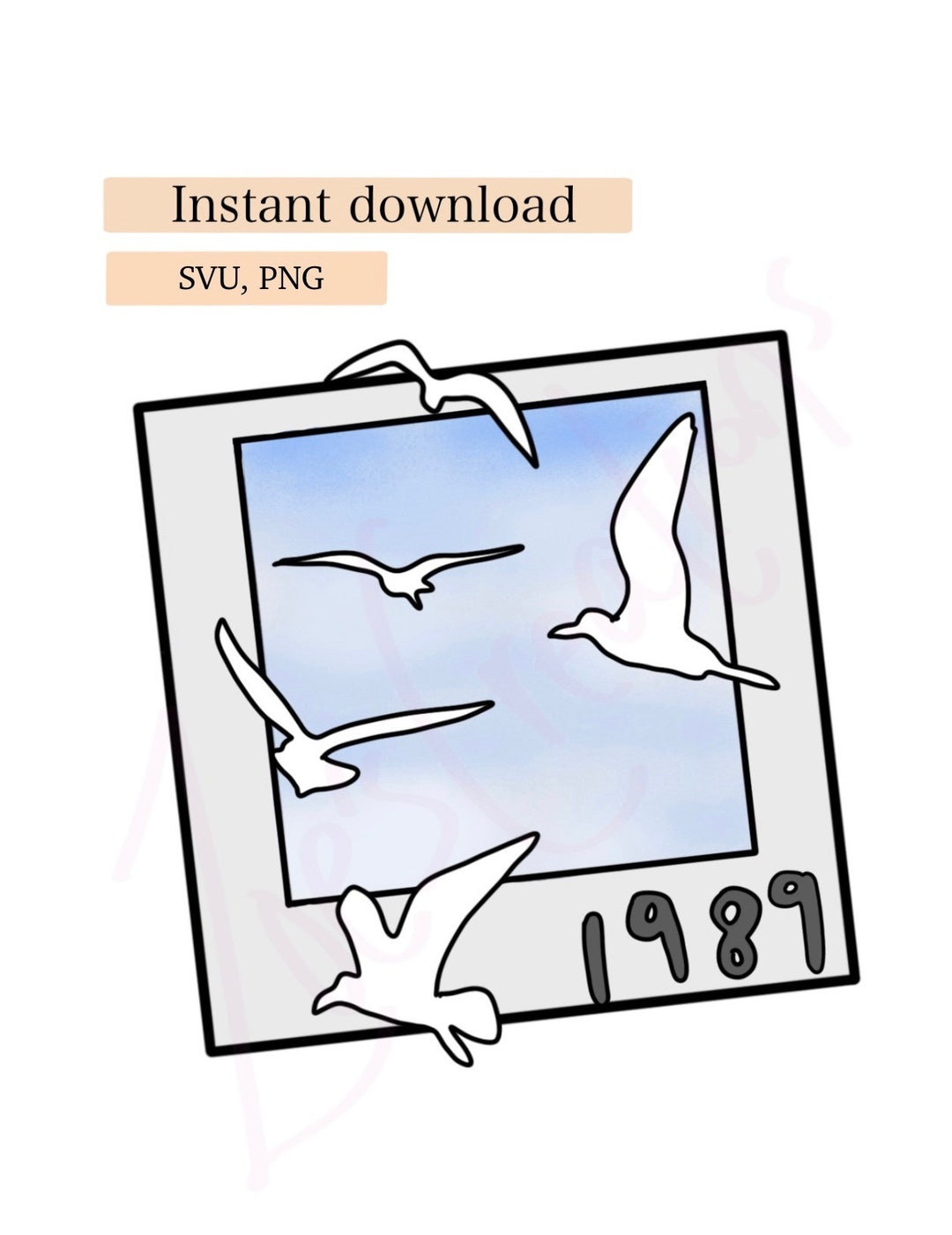 1989 Album Era Icon Symbol - Etsy