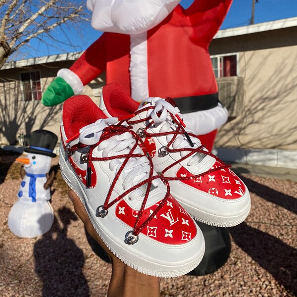 custom air force 1 louis vuitton reflective