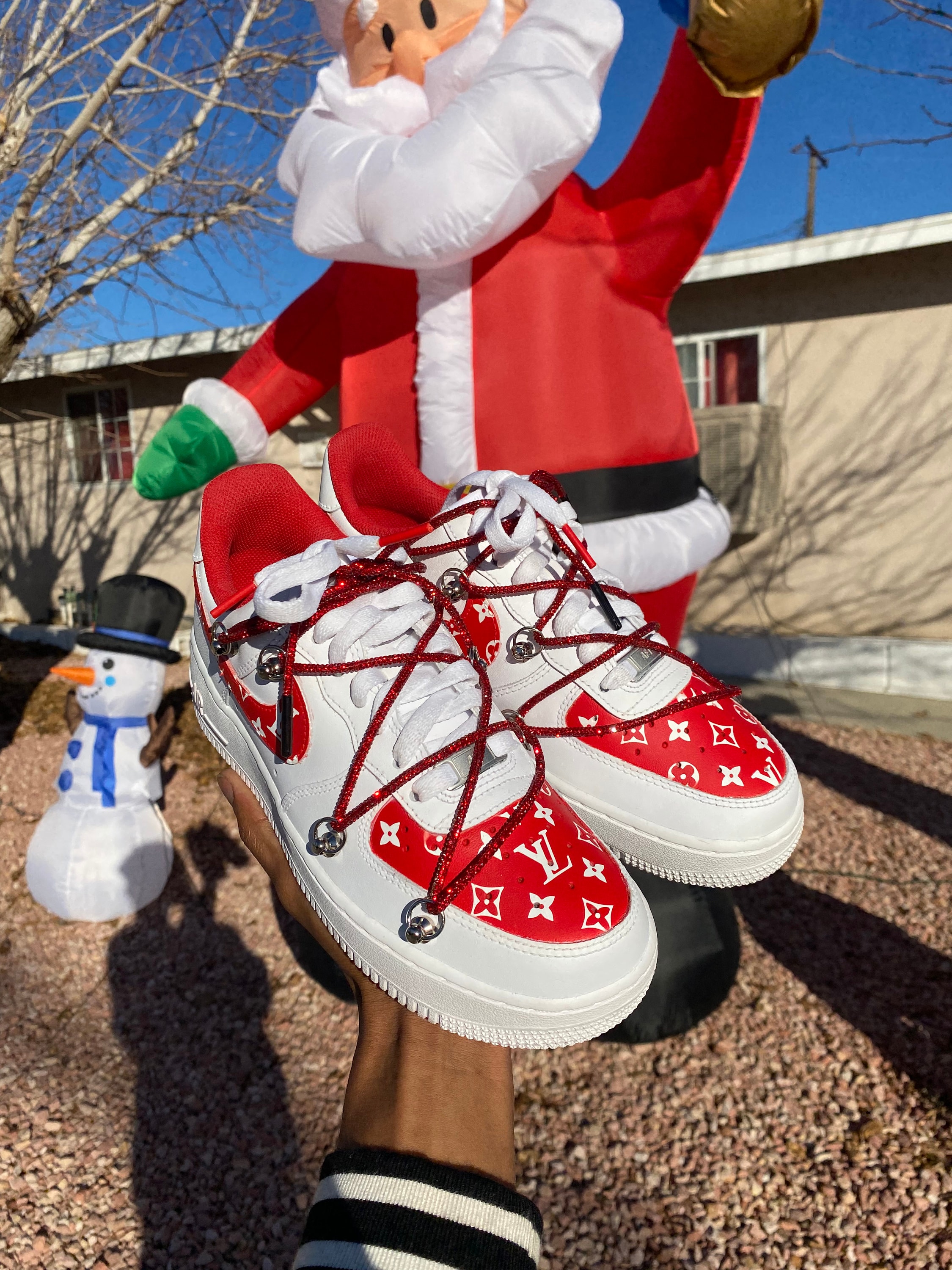 Nike Air Force 1 Customs Louis Vuitton 