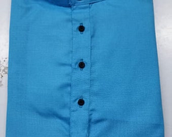 Blue color kurta payjama for mens  made with magic fabric