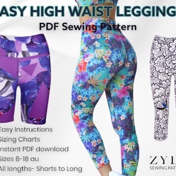 HIGH WAISTED Easy Sew Best Ever Leggings