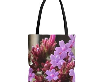 Christmas gift Birthday gift Garden flower minimalist crossbody bag Art photography beach bag Purple floral tote