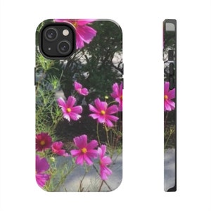 Christmas gift Birthday Day gift Cosmos flowers phone case Garden accessories Minimalist beauty Nature Original photo Hard iphone Case