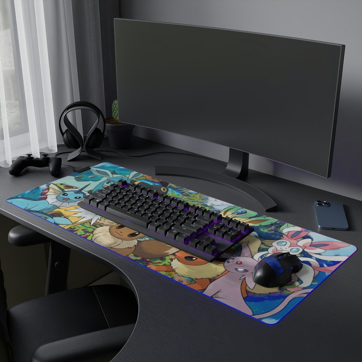 PKM - Eeveelution LED Gaming Mouse Pad