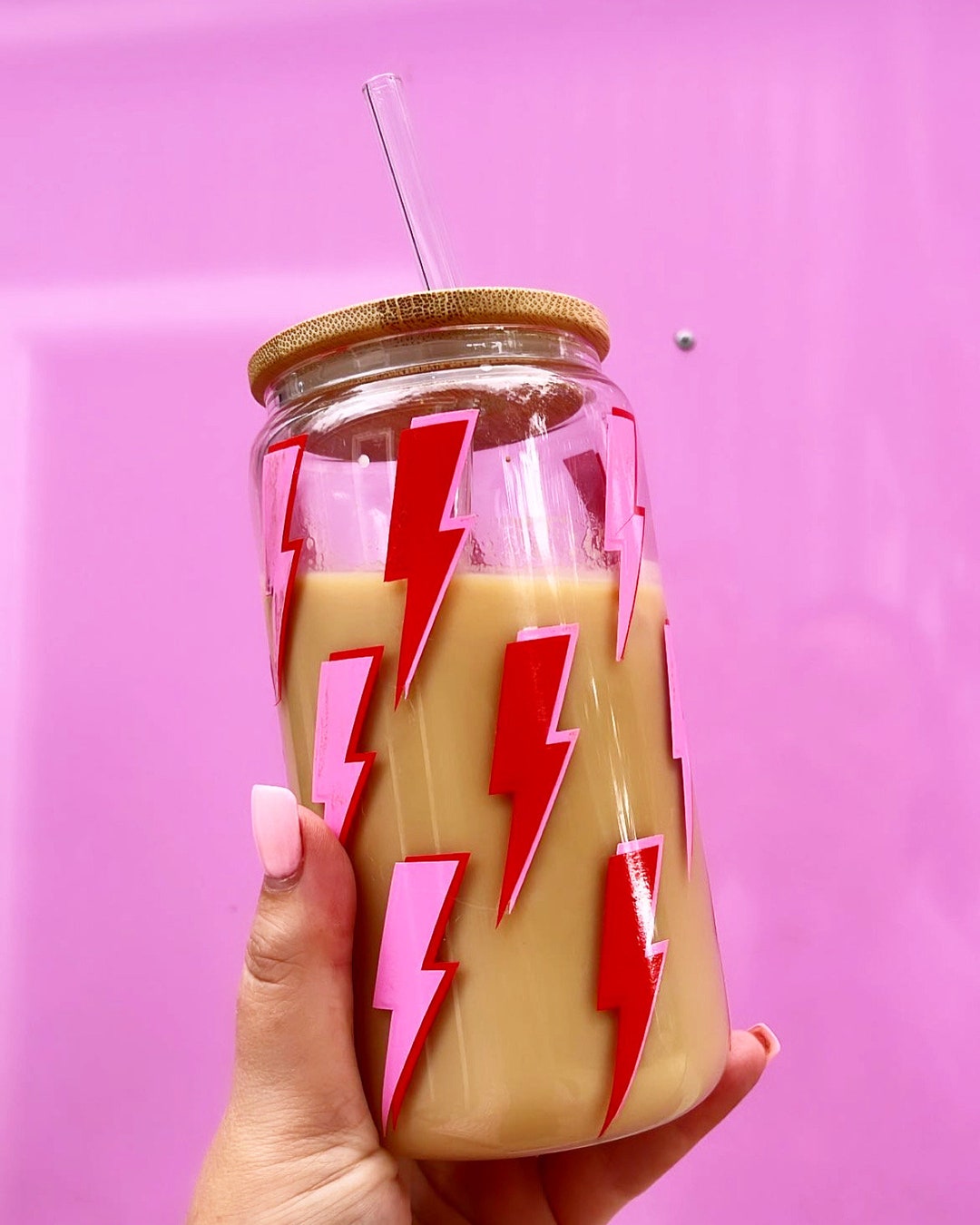 Lightning Beer Glass Cup Etsy