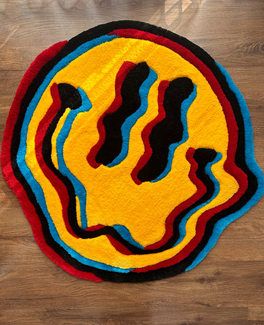 Smile / Smiley /emoji / Smileyrug / Smile Rug / Handmade / Tuftingrug ...