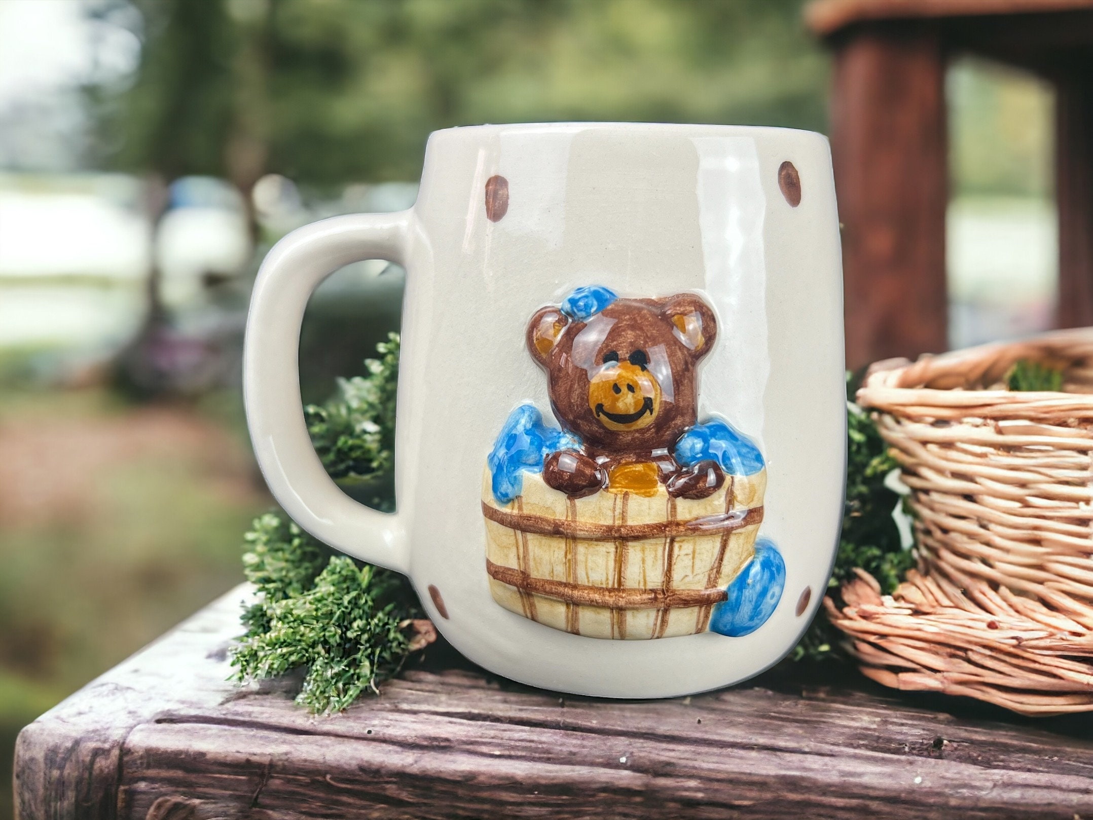 Teddy bear coffee mugs on sale
