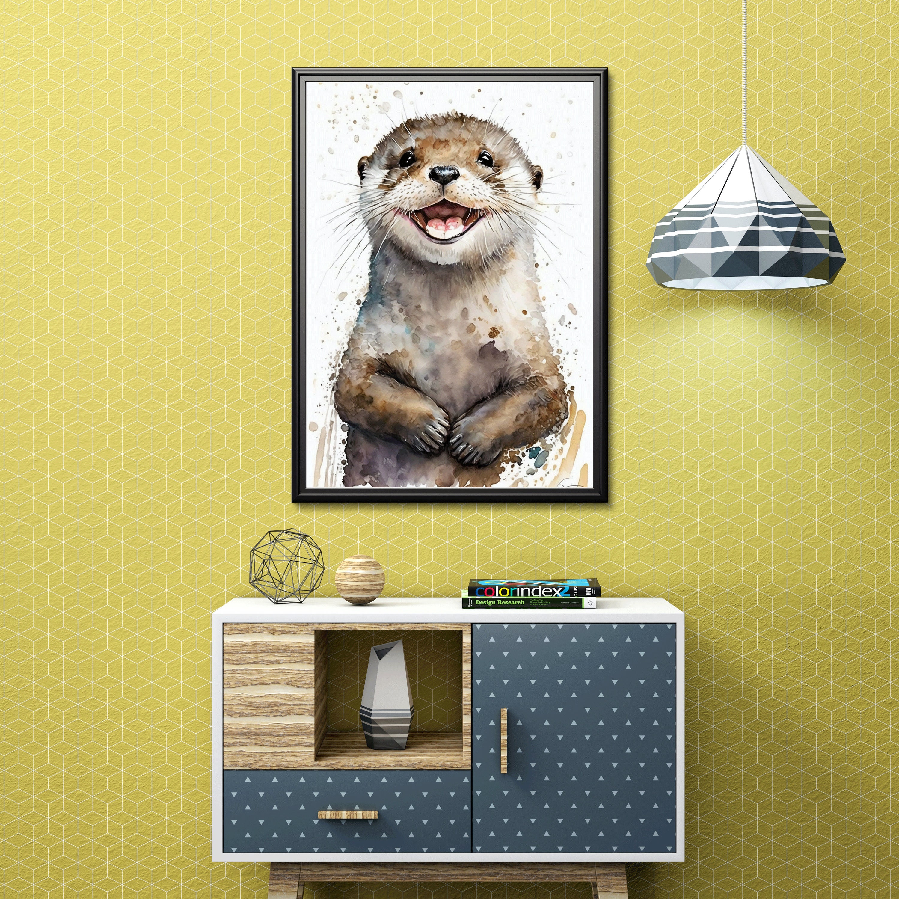 Discover Otter Print | Gallery Wall Art | Nursery Room Decor, No Frame