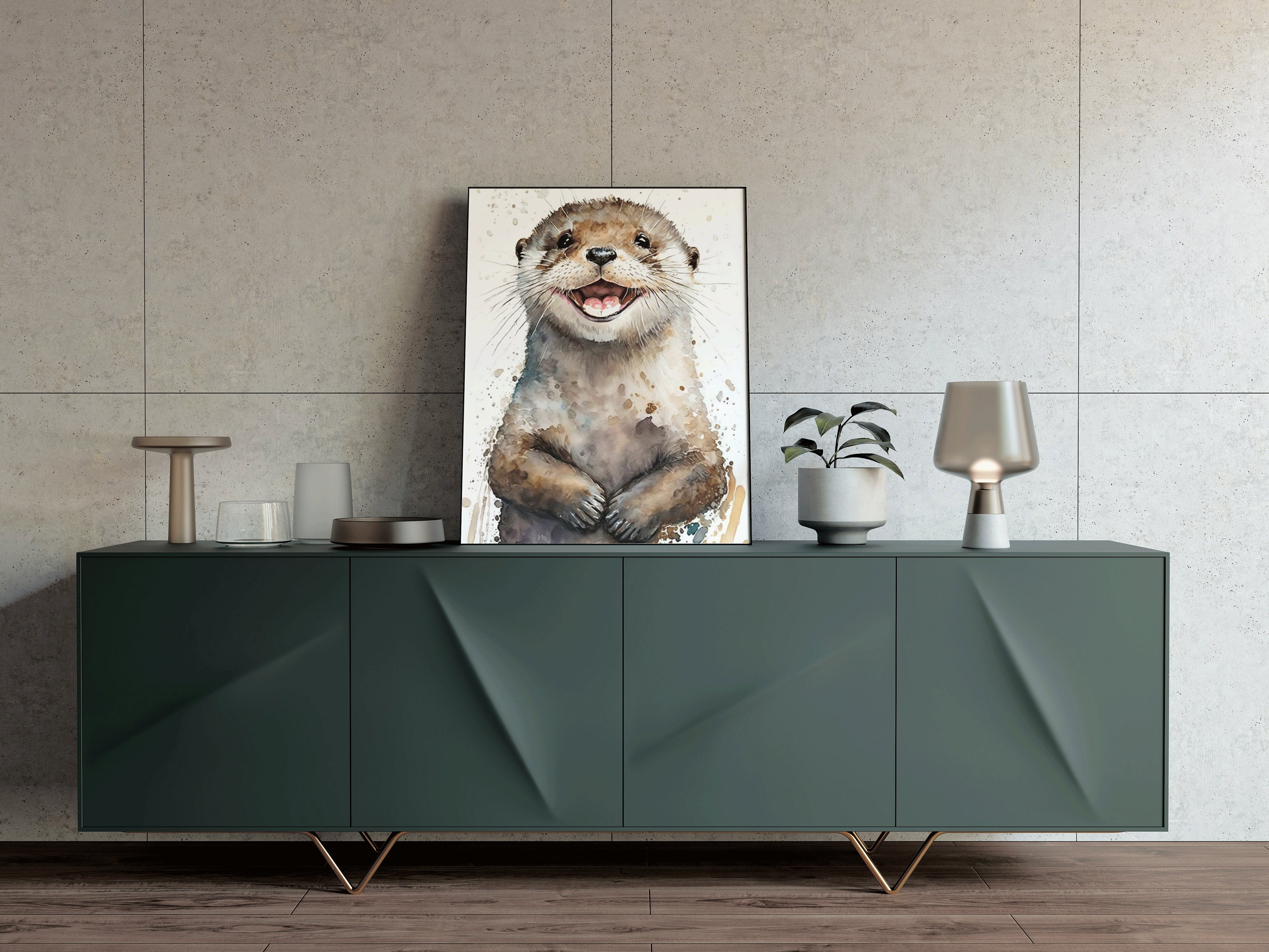 Discover Otter Print | Gallery Wall Art | Nursery Room Decor, No Frame
