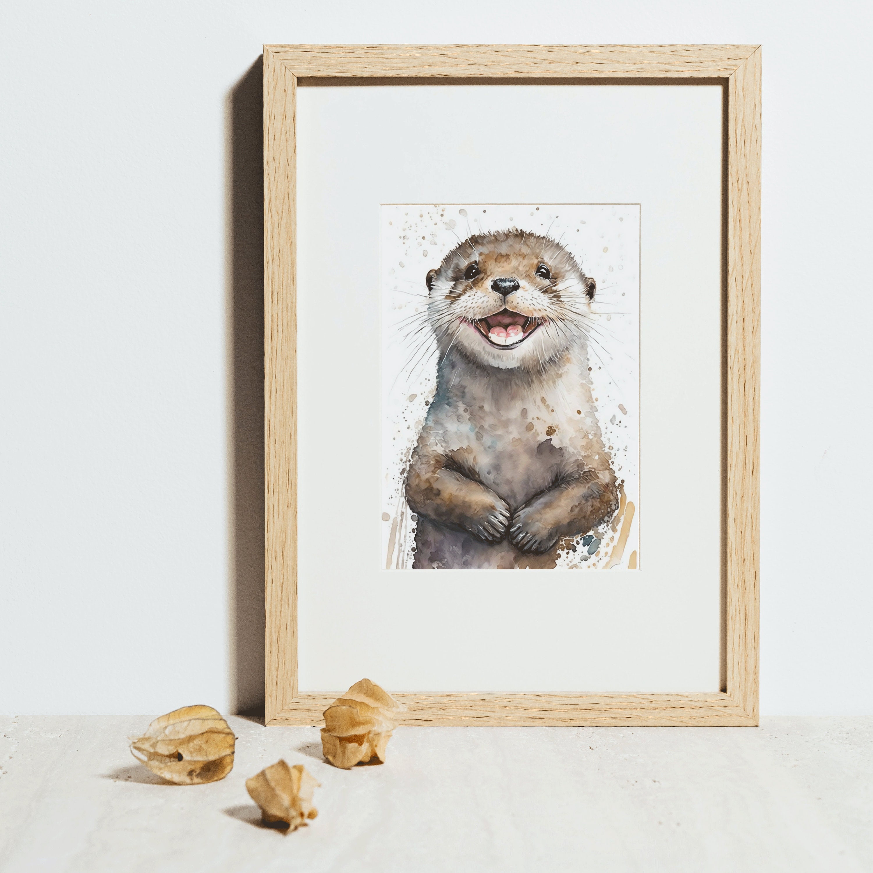 Discover Otter Print | Gallery Wall Art | Nursery Room Decor, No Frame