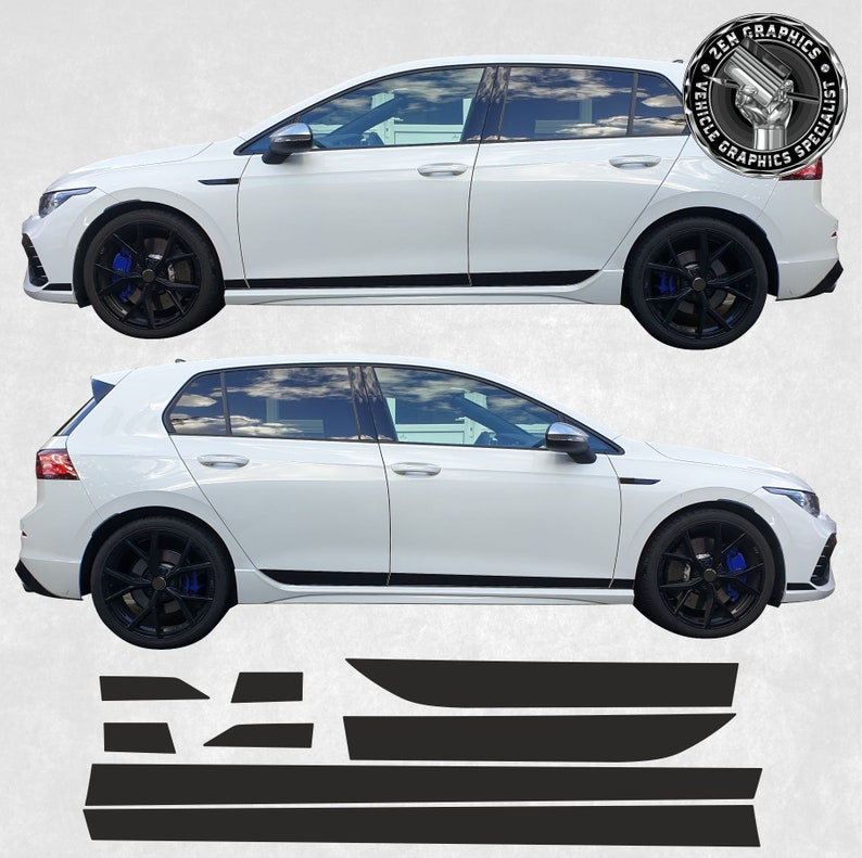 Side Stripes Kit to Fit Golf R MK8 Clubsport Style Stickers Decals ...