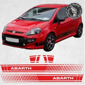 Side Stripes to fit Fiat Punto Evo Abarth esseesse Vinyl Stickers Decals Graphics Foils Decorative