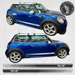 Side Stripes for Mini R56 Cooper One / Cooper S Decals / Stickers Graphics Foils Decorative Vinyl Stripes
