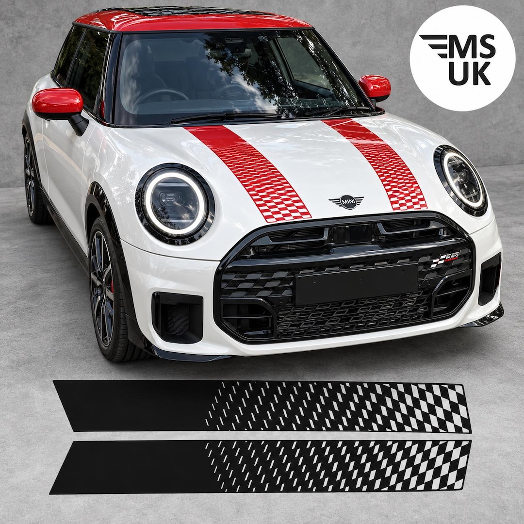 Bonnet Stripes for Mini Cooper F66 F65 Petrol S JCW Sport Stickers