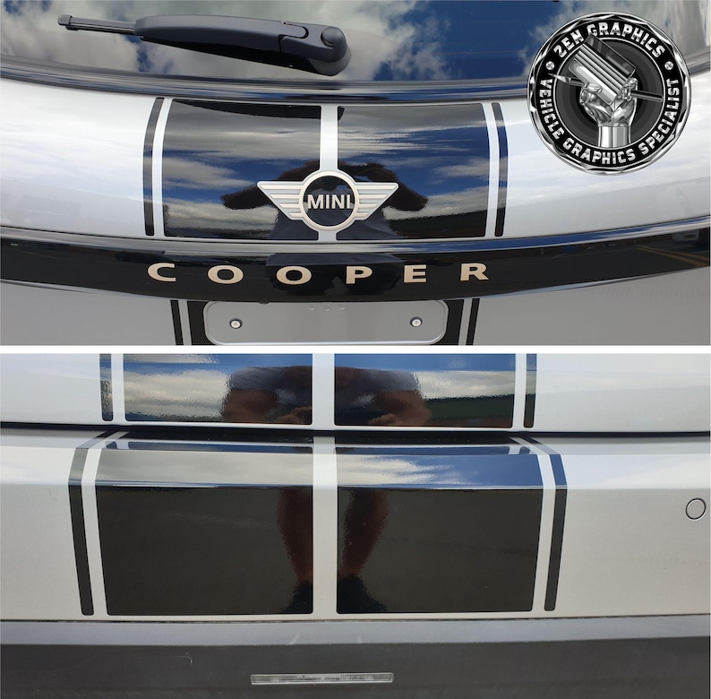 Mini Accessories Lettering Bonnet and Rear Sport Stripes for Mini F65 5 Door Cooper S Favoured JCW ...