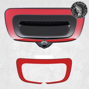 Bonnet Scoop surround Vinyl  to fit Mini R56 / R57 / R58 / R59 Cooper S Decals Stickers Decorative Foils