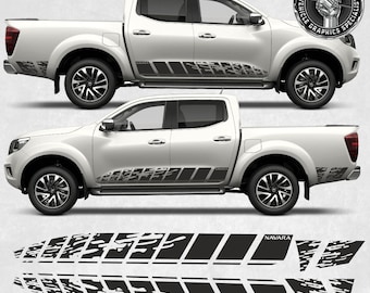 Side Decals Kit to fit Nissan Navara N-Guard 2016 - 18 Stickers Graphics