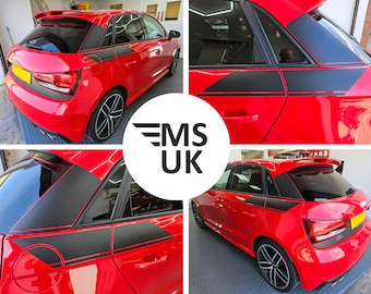 Side rear quarter Decals  Audi A1 / S1 Competition 5 Door Stickers Vinyl Decals Foils Decorative Graphics PArts accessories