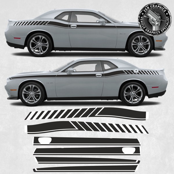 Grafik Paket Kit für Dodge Challenger 2015-2018 Abziehbilder Aufkleber Grafiken Wrap Streifen