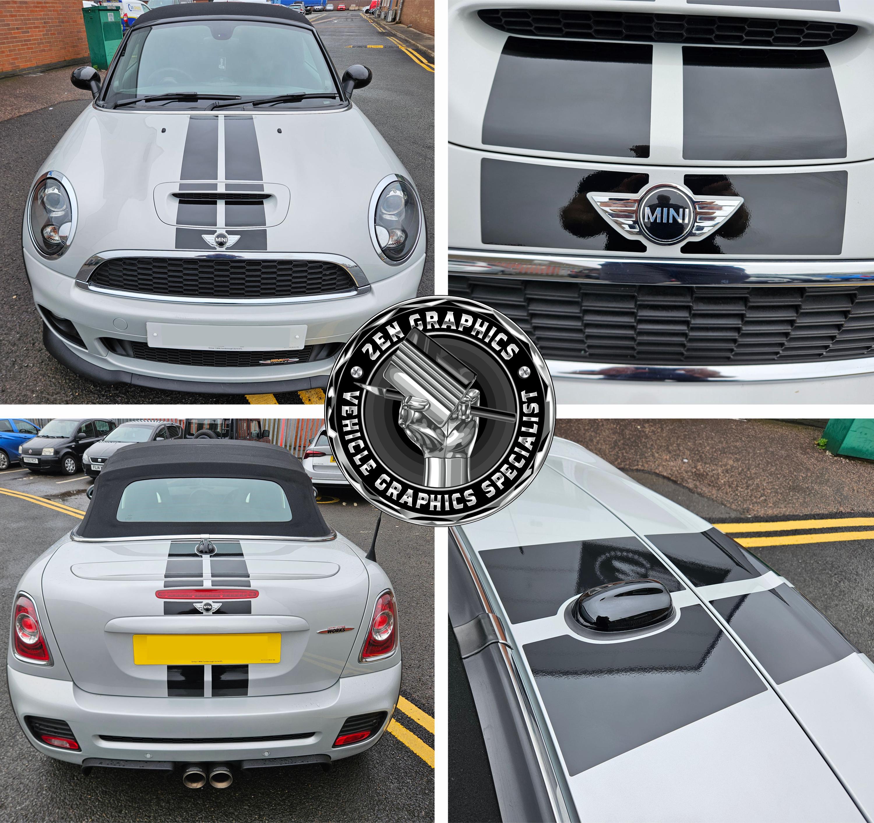 Over the Top Stripes for Mini Roadster R59 Cooper S JCW & Cooper