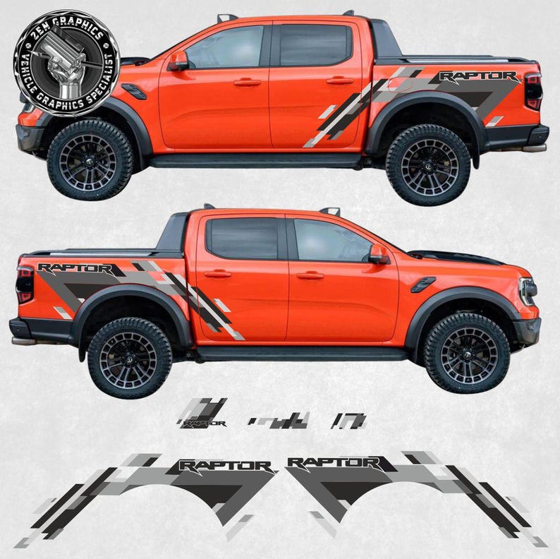 Camo Graphics Kit to Fit Ford Ranger Raptor Gen 2 2019 Onwards ...