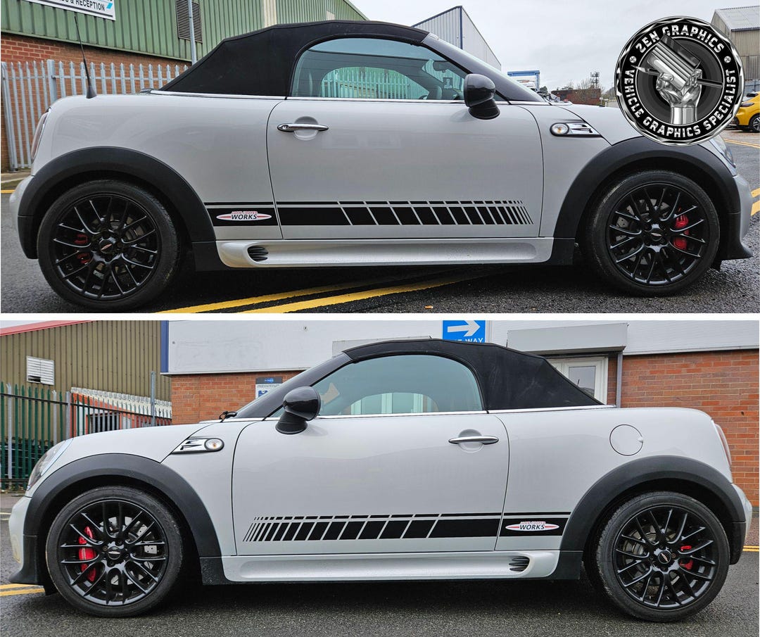 Mini Cooper R60 Graphics Correct Stripes for Mini R59 Roadster Stickers Factory Spec Genuine ...