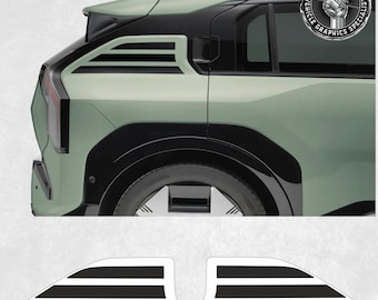 Rear Sport Stripes to fit Kia EV3 2025 onwards Stickers exact correct size and spec as genuine parts Hexis Suptac Vinyl Accents Foils