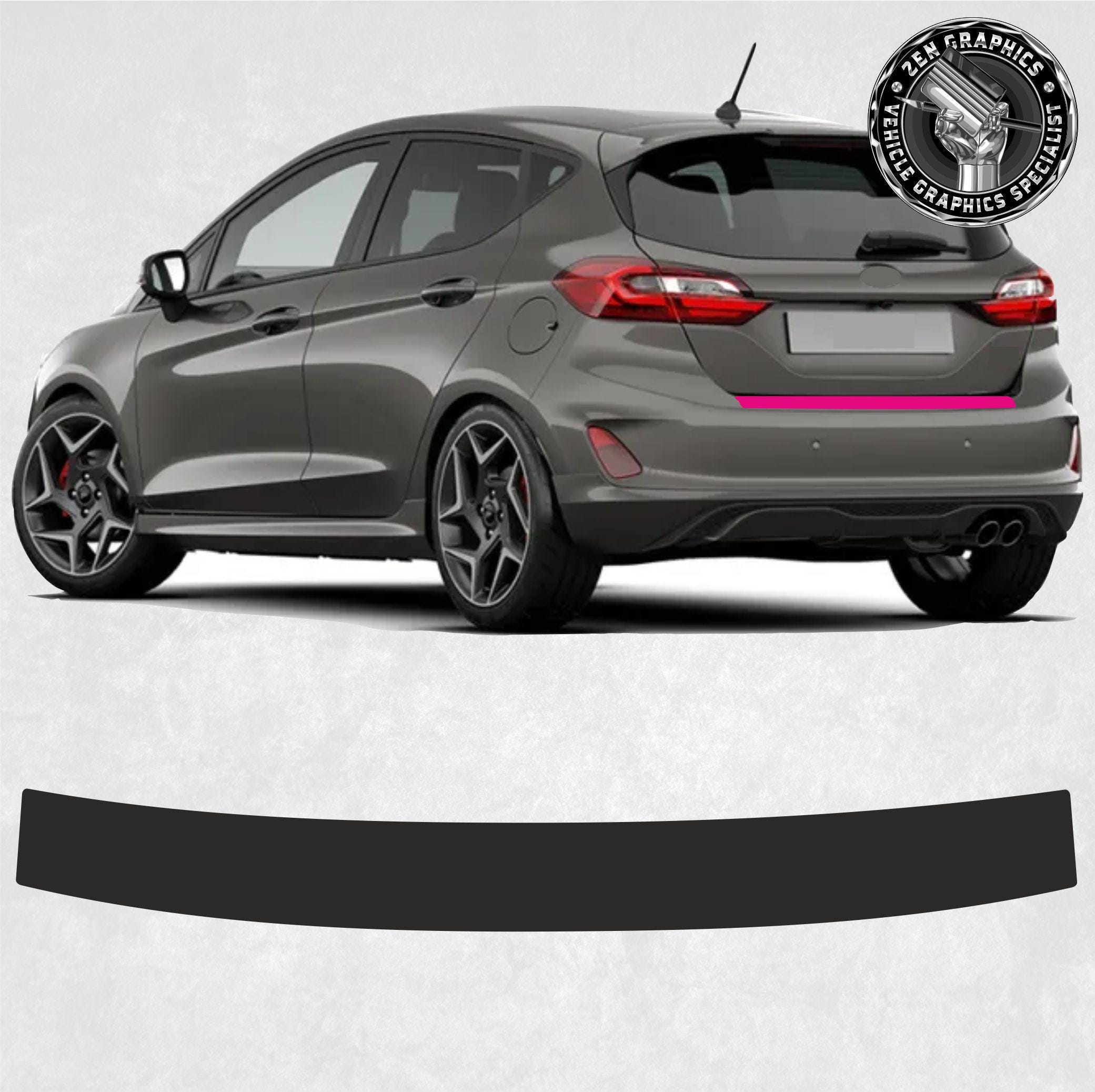 Tuning-art Protection Seuil De Coffre Anthracite Pour Ford Fiesta 2017- - Acier Inoxydable, Garantie 5 Ans