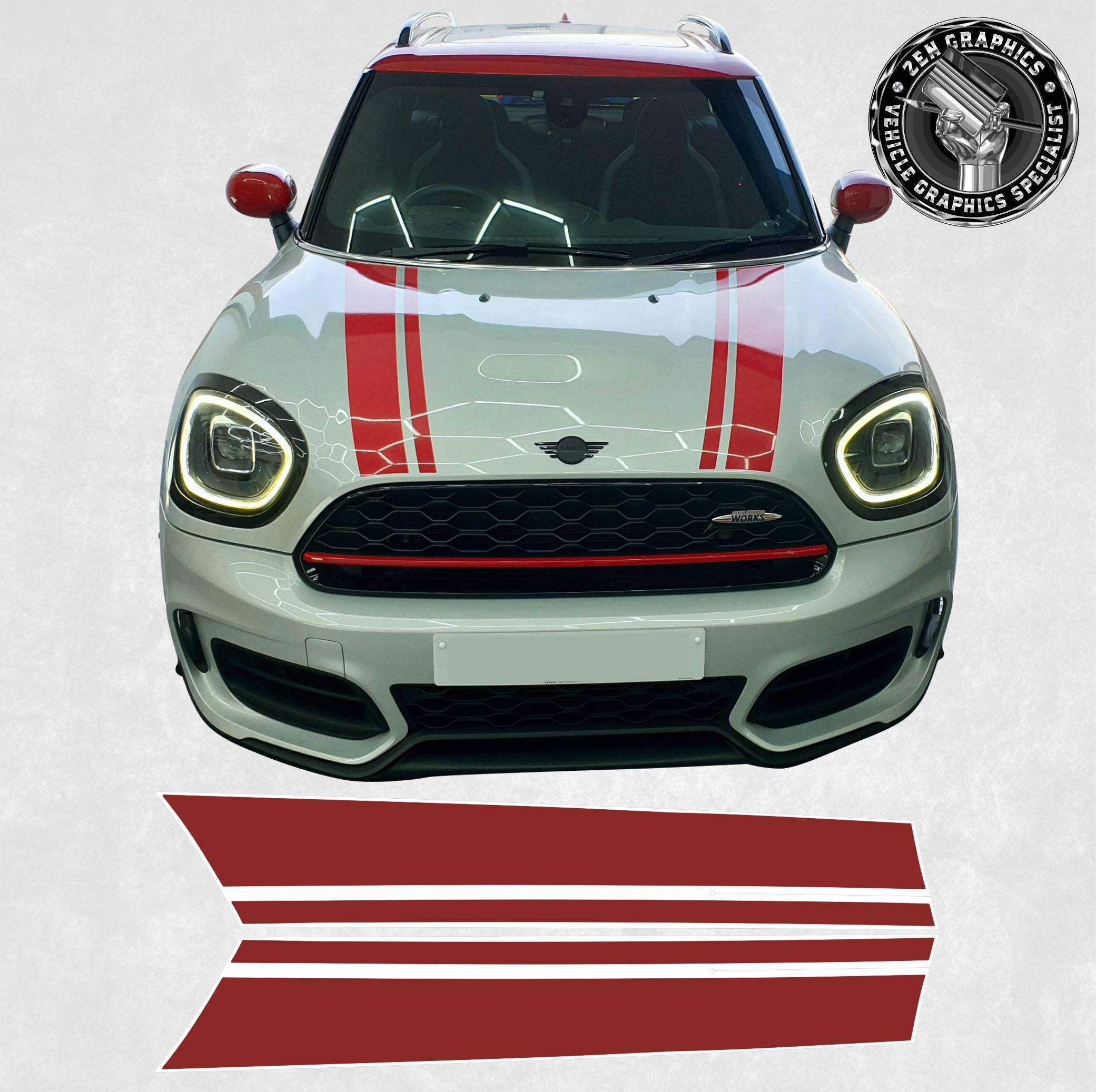 チリレッド EXACT SPEC ボンネットストライプ ミニ F60 カントリーマン