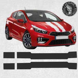 Roof Stripes for Pro Cee&#39;d and GT 2013 - 2015 ceed exact size and spec parts Hexis Suptac 10 year Vinyl Stickers  Foils