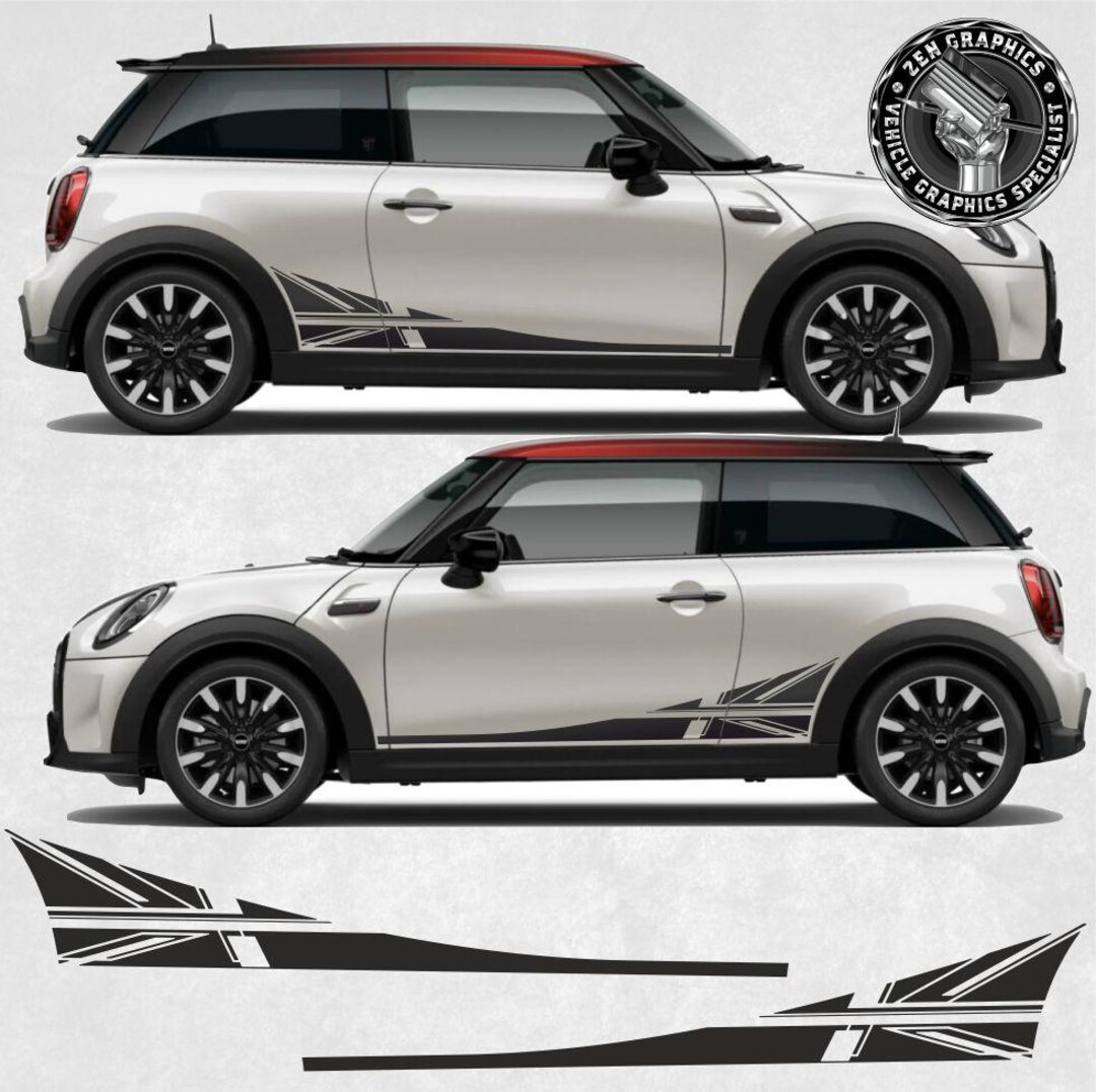 Night Jack Side Stripes for Mini F56 3 Door Pre LCI / Lci / Lci2 Cooper ...