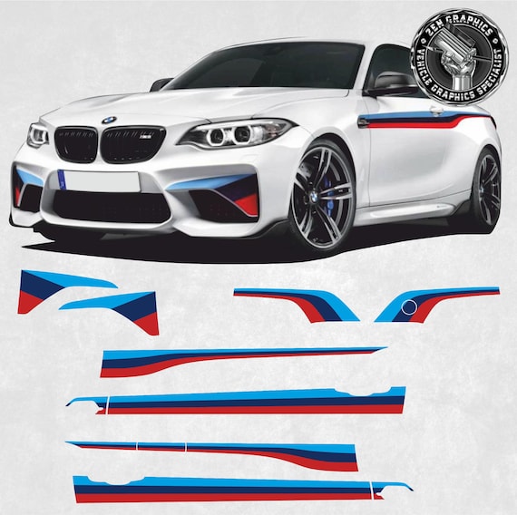 BMW用装飾プラスチックステッカー インテリアデザイン カーボンステッカー BMW mini r55 r56 r57 r58 r59 r60 r61 BMW M2 F87 Mパフォーマンスストライプ⁄ステッカーデカールホイル